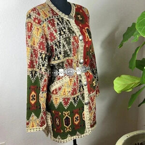 Double D Ranch Women’s Knit Car Coat Cardigan Jumper Cardi Sweater Size Small